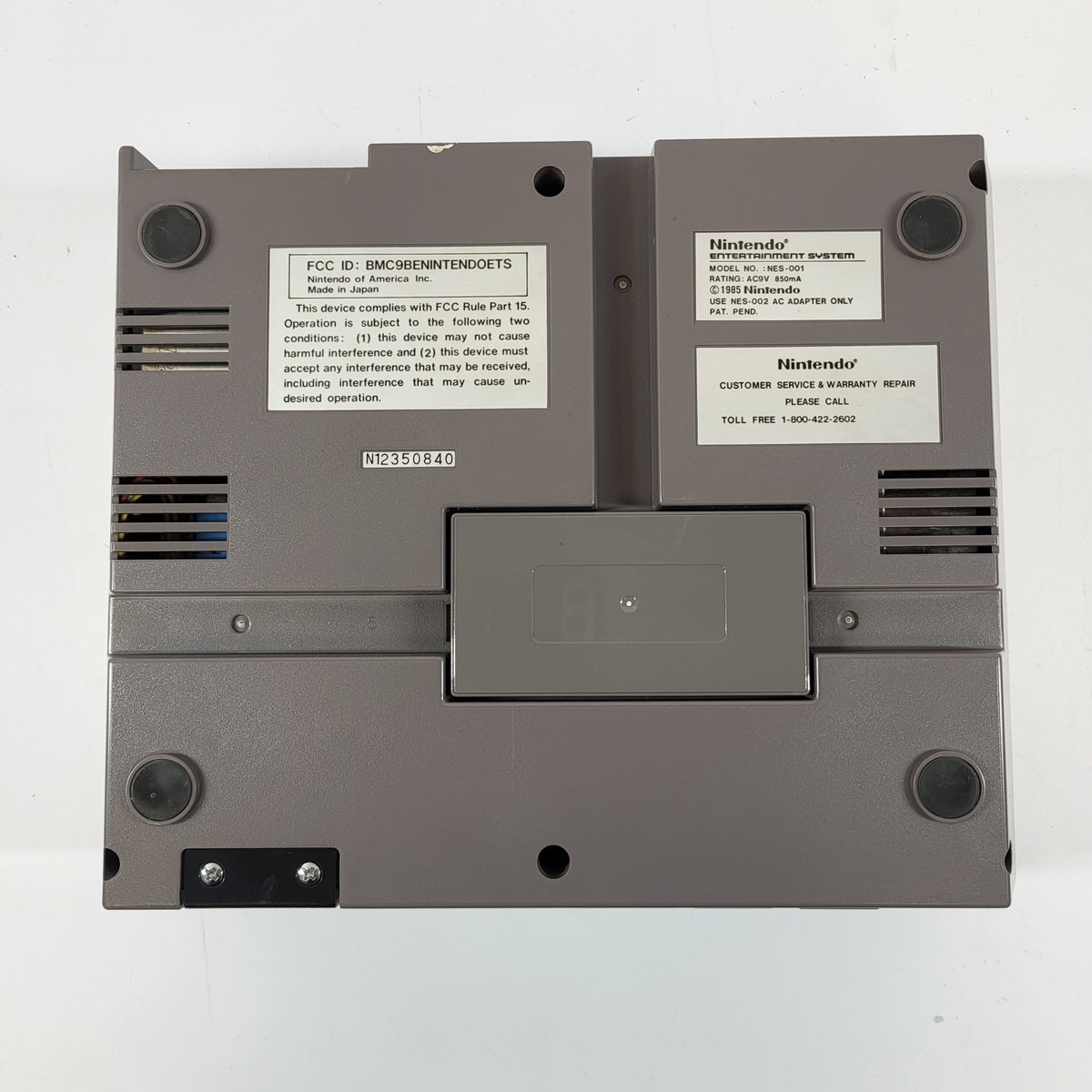 Nintendo Entertainment System NES Console Gaming System NES-001 Gray
