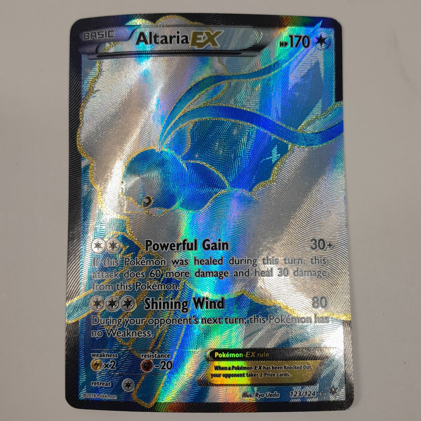 Pokémon TCG Fates Collide Altaria EX 123/124 Holo Textured English