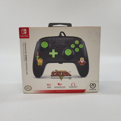 New PowerA Nintendo Switch Pro Wired Controller Black The Legend of Zelda Edition