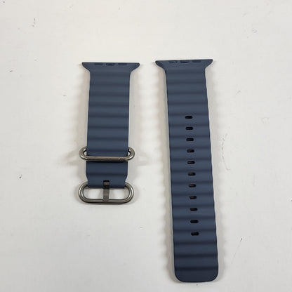 Unlocked Apple Watch Ultra 3 49MM Natural Titanium Anchor Blue Ocean Band MEWH4LW/A