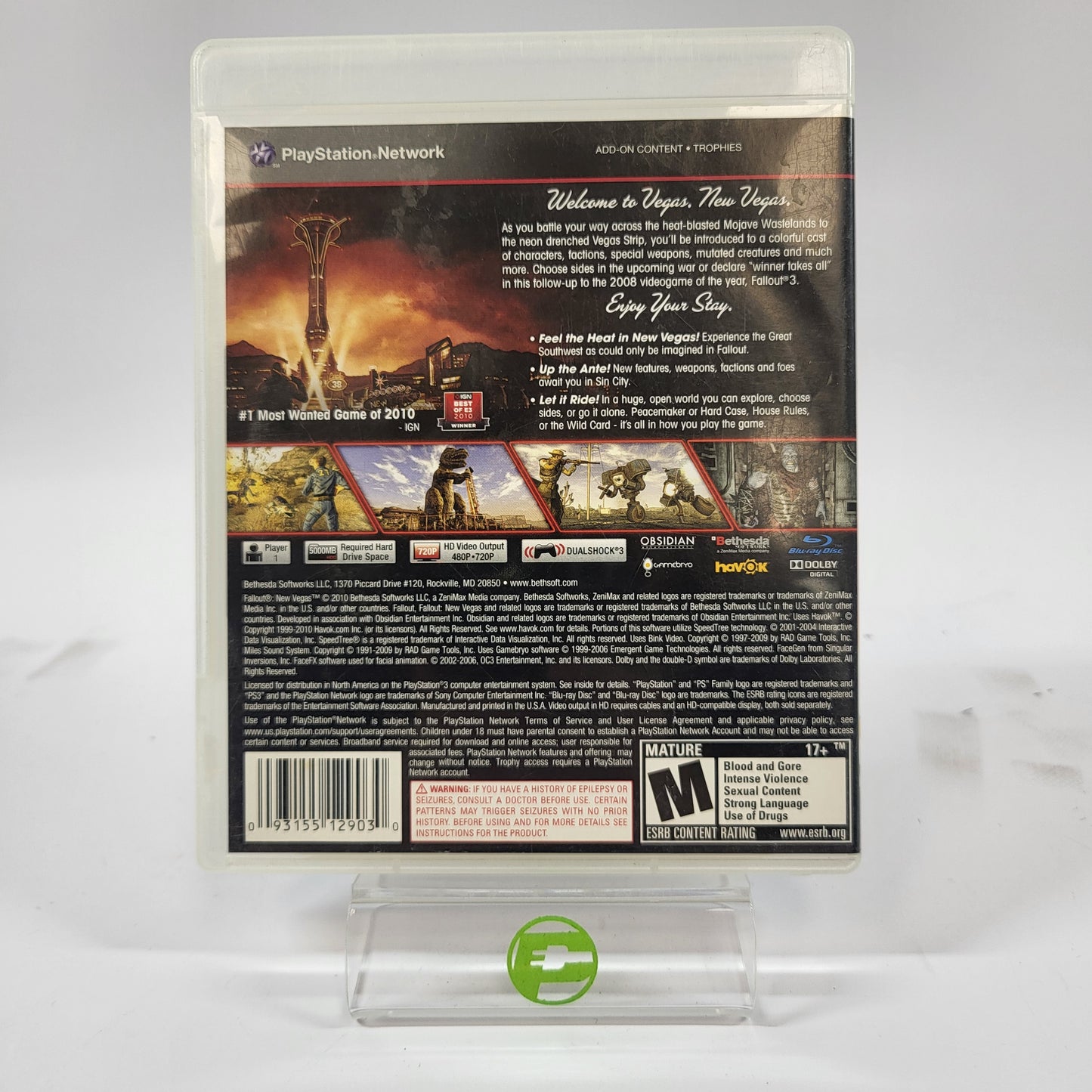 Fallout: New Vegas (Sony PlayStation 3 PS3, 2010)