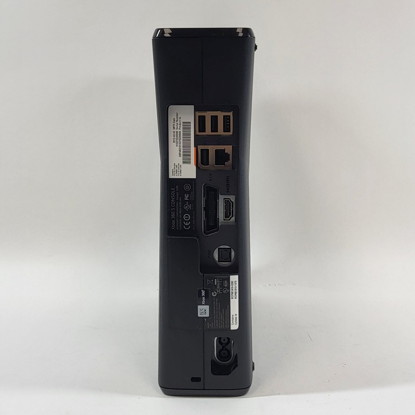 Microsoft Xbox 360 S 4GB Console Gaming System Black 1439 320GB HDD INCLUDED