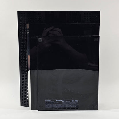 Sony PlayStation 3 Fat PS3 80GB Black Console Gaming System CECHE01 READ