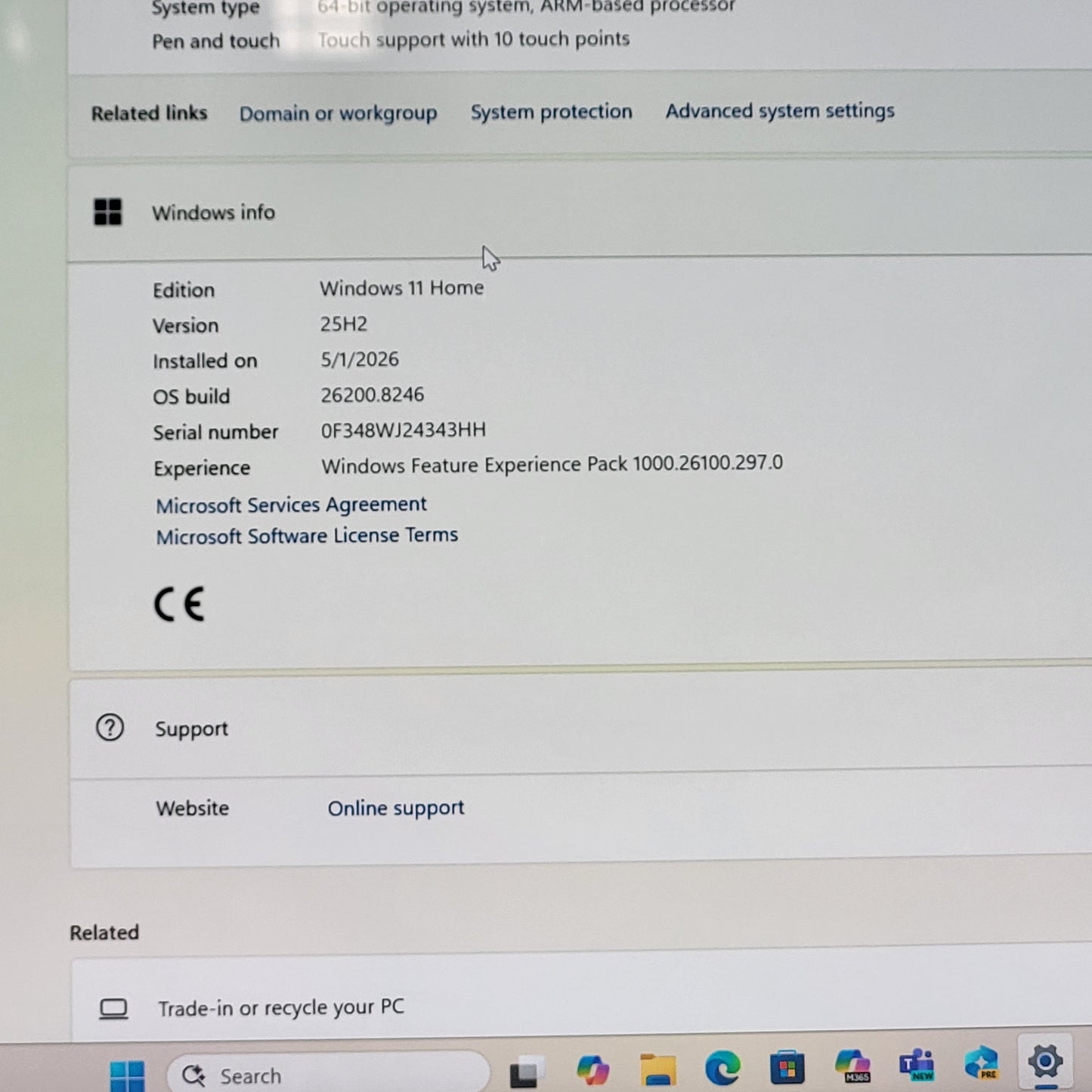 Microsoft Surface Laptop 7 2036 13.8" Snapdragon X 3.4GHz 16GB RAM 512GB SSD