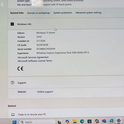 Microsoft Surface Laptop 7 2036 13.8" Snapdragon X 3.4GHz 16GB RAM 512GB SSD