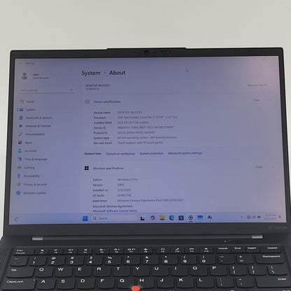 Lenovo ThinkPad X1 Carbon Gen 10 9ILO1DO 14" i7-1270P 4.8GHz 32GB RAM 512GB SSD