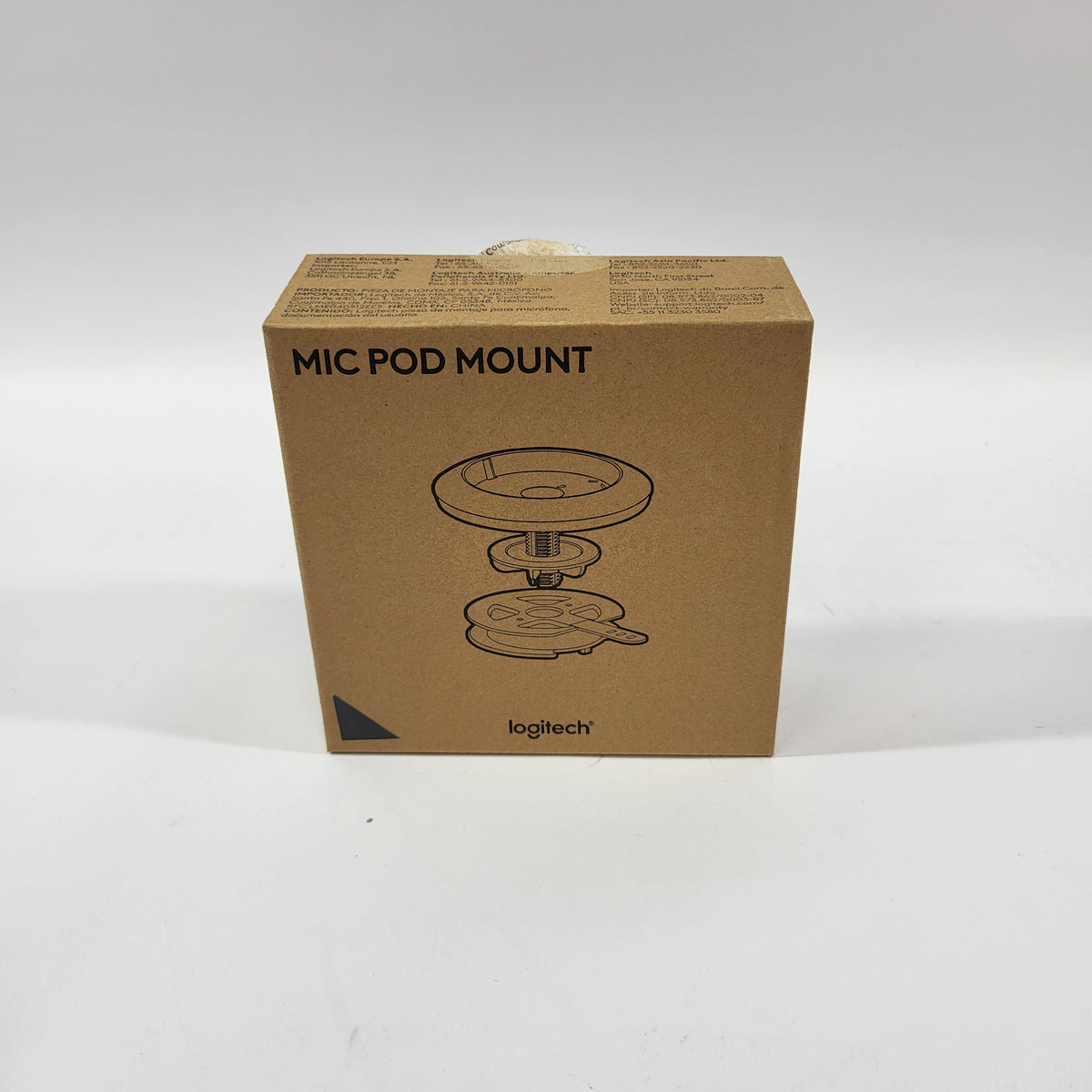 Logitech Mic Pod Mount Table/Ceiling Mounting Accessory 952-000002 Open Box
