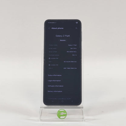 Unlocked Samsung Galaxy Z Flip6 12GB RAM 256GB SM-F741U Black