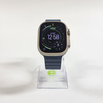 Factory Unlocked Apple Watch Ultra 3 49MM Natural Titanium Blue Ocean Band