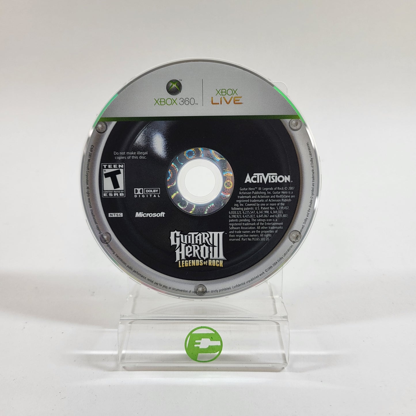 Guitar Hero III Legends of Rock (Microsoft Xbox 360, 2007)