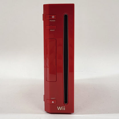 Nintendo Wii Console Gaming System RVL-001 Red Missing Cover