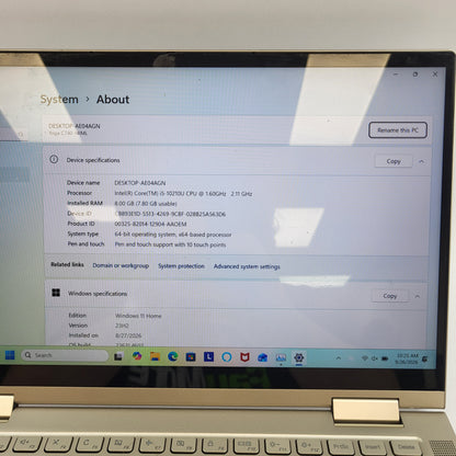 Lenovo Yoga C740 81TC000JUS 14" i5-10210U 1.6GHz 8GB RAM 256GB