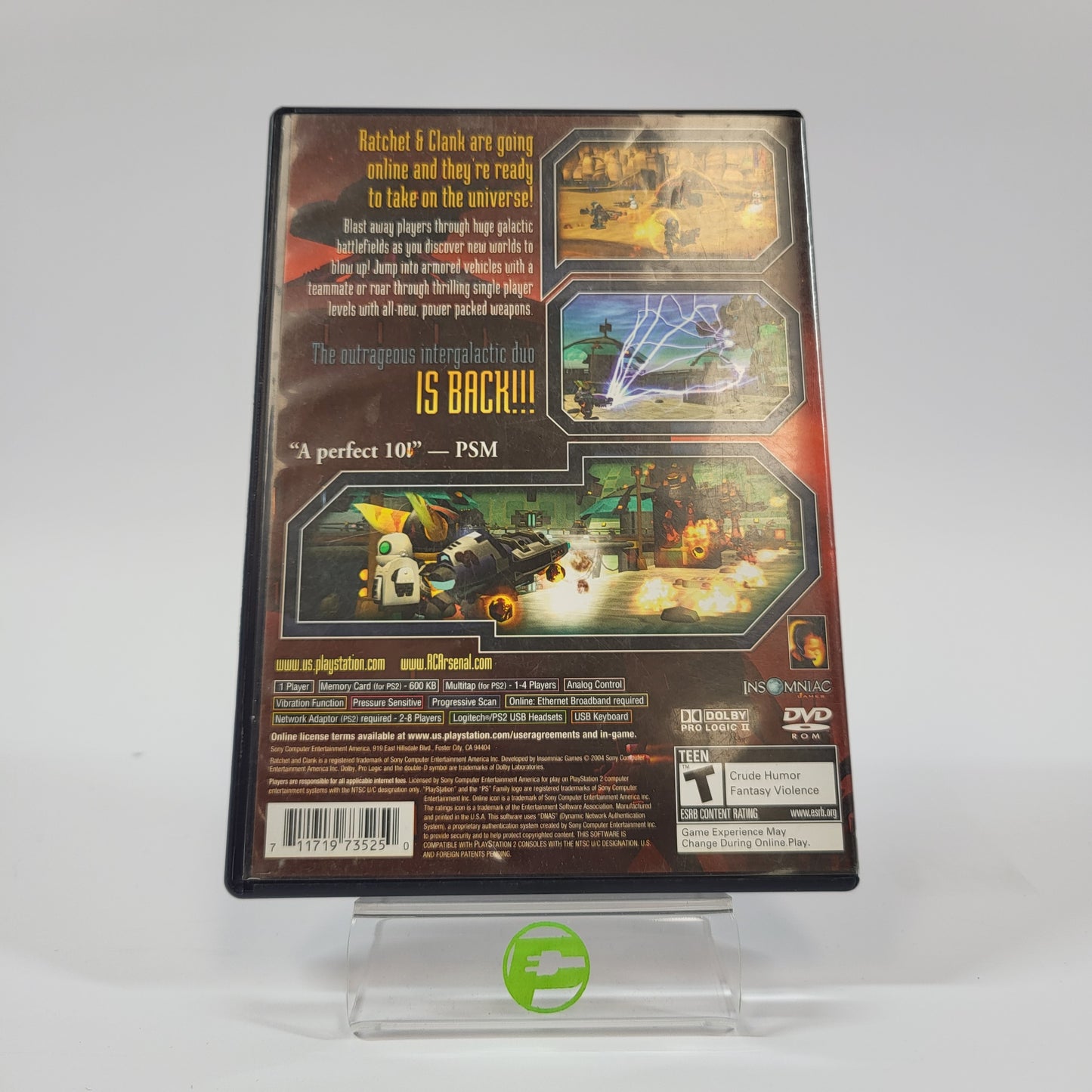 Ratchet & Clank Up Your Arsenal (Sony PlayStation 2 PS2, 2004)