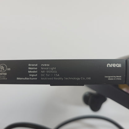 Nreal Nreal Light Black Standard NR-9101GGL AI Smart Glasses