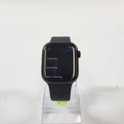GPS Only Apple Watch Series 11 42MM Jet Black Aluminum Black Sport Band 