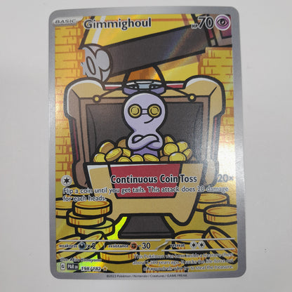 Pokémon TCG Paradox Rift  Gimmighoul 198/182 Holo English
