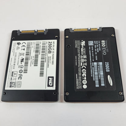 Bundle Of WD Blue Samsung 850 EVO 250GB 2.5" SATA III 6Gbps SSD 
