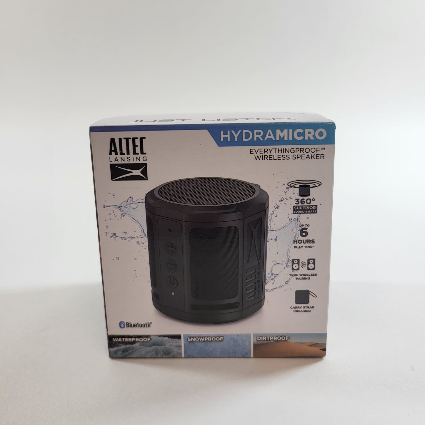 New Altec Hydramicro Wireless Speaker IMW1020-BLK