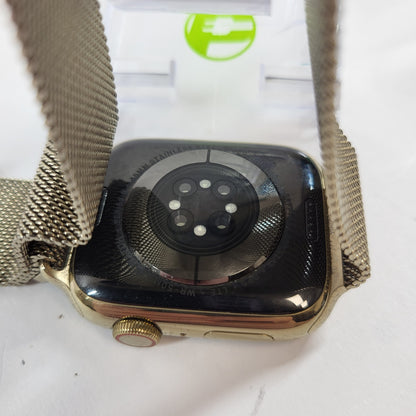 GPS Only Apple Watch Series 8 Gold Radiant Gold Milanese Loop MNKP3LL/A
