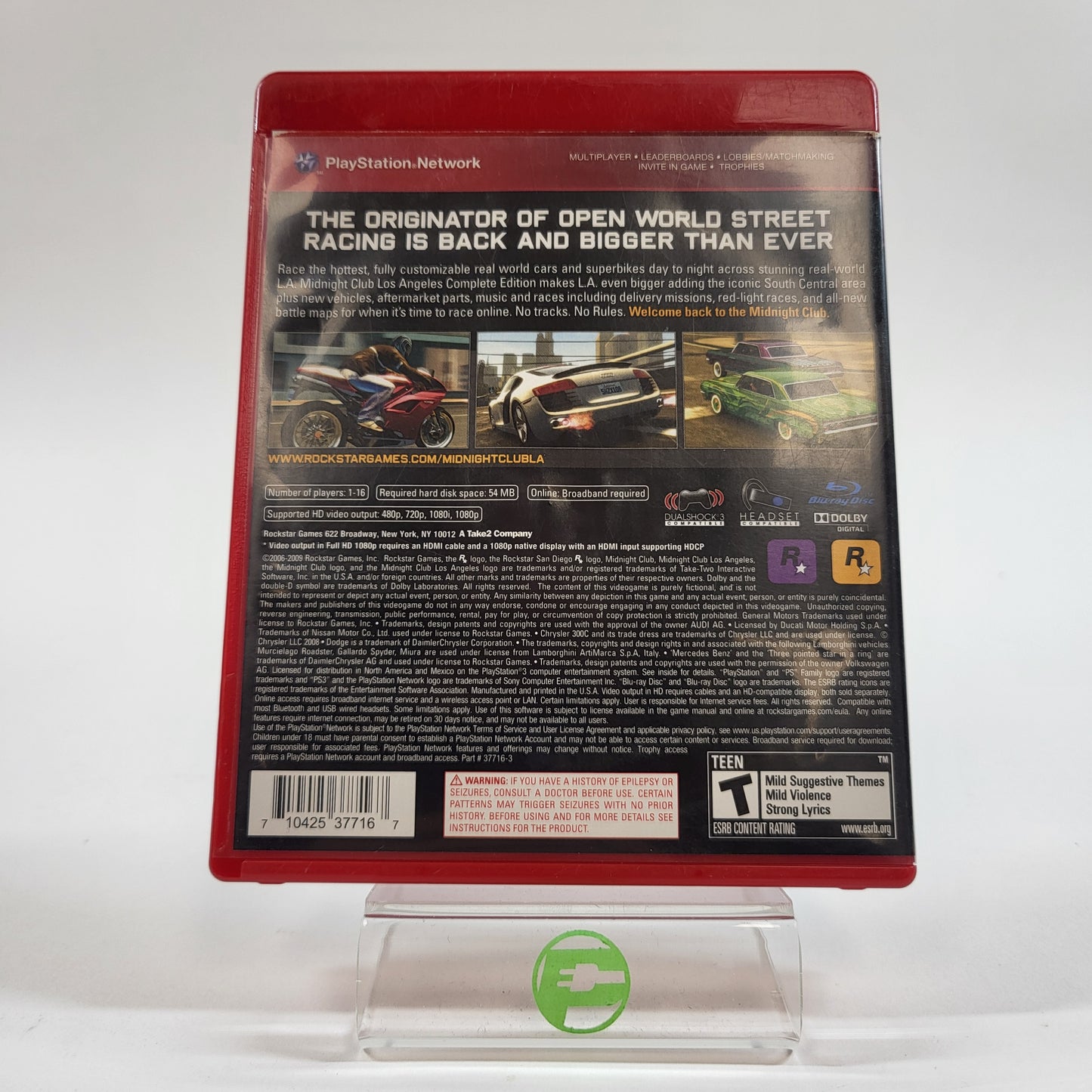 Midnight Club Los Angeles [Complete Edition] (Sony PlayStation 3 PS3, 2009)
