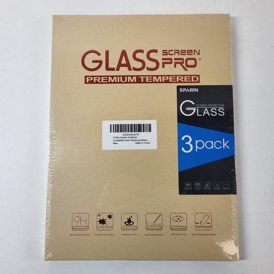 New Sparin 3 Pack for Samsung Galaxy 12.4" Screen Protector