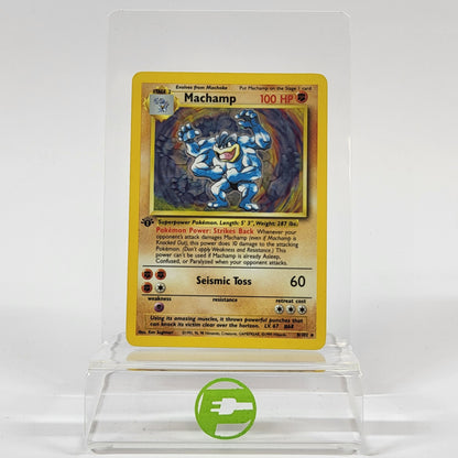 Pokémon TCG Base Set Machamp 8/102 Holo English
