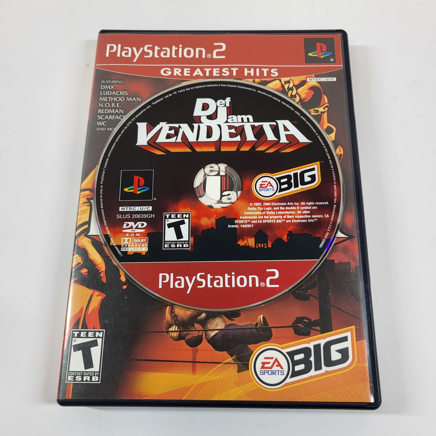 Def Jam Vendetta [Greatest Hits] (Sony PlayStation 2 PS2, 2003)