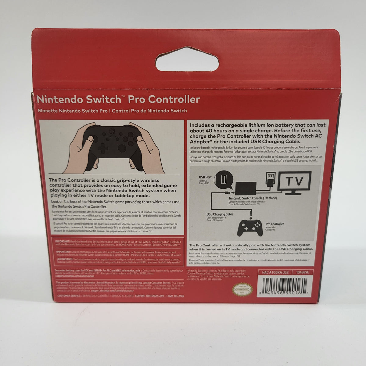 Nintendo Switch Pro Controller HAC-013 Black