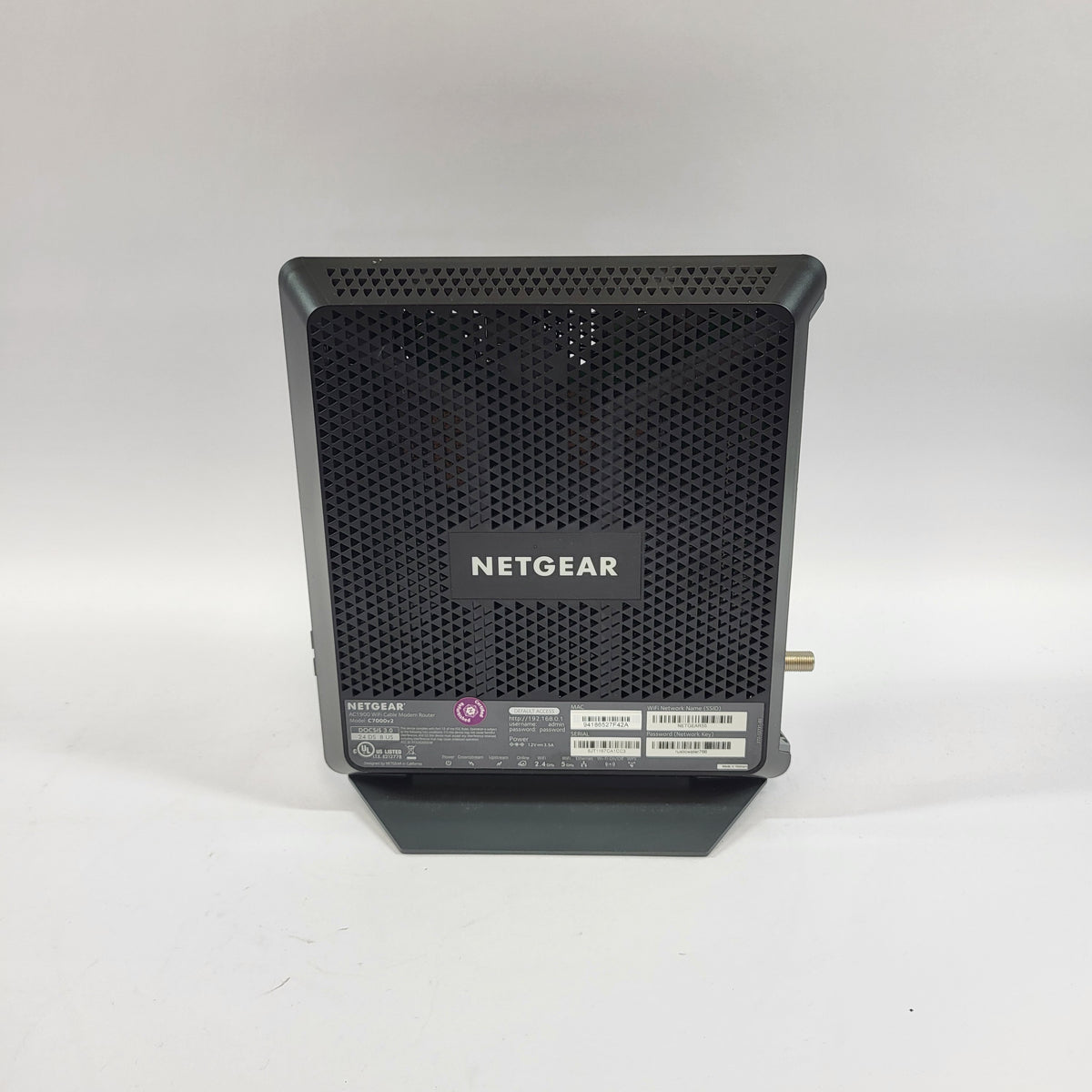 NETGEAR Nighthawk Dual Band WiFi 5 C7000V2 Cable Modem