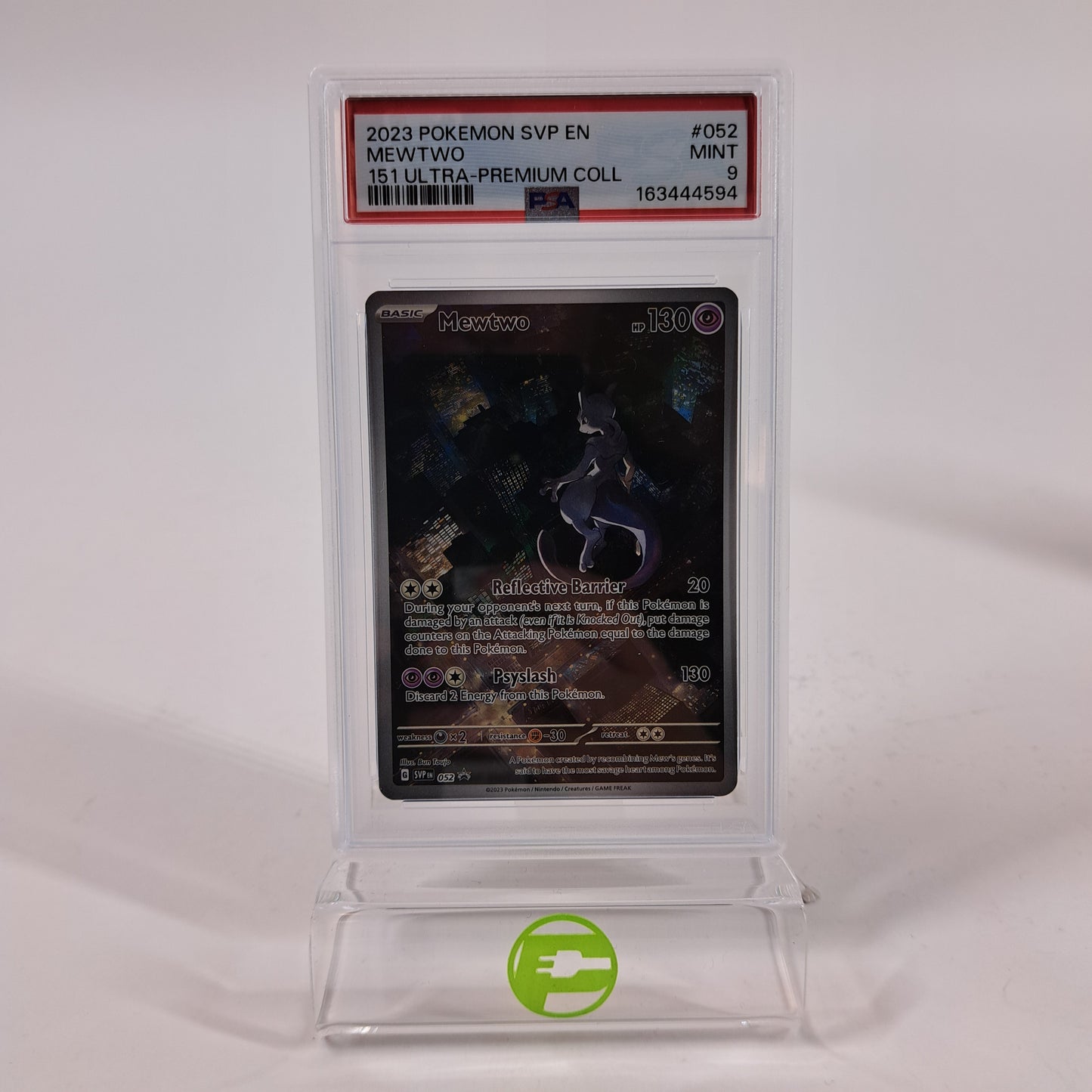 Pokémon TCG 151 UPC Promo Set Mew 053, Mewtwo 052,Metal Mew 205/165 PSA 9, PSA 8