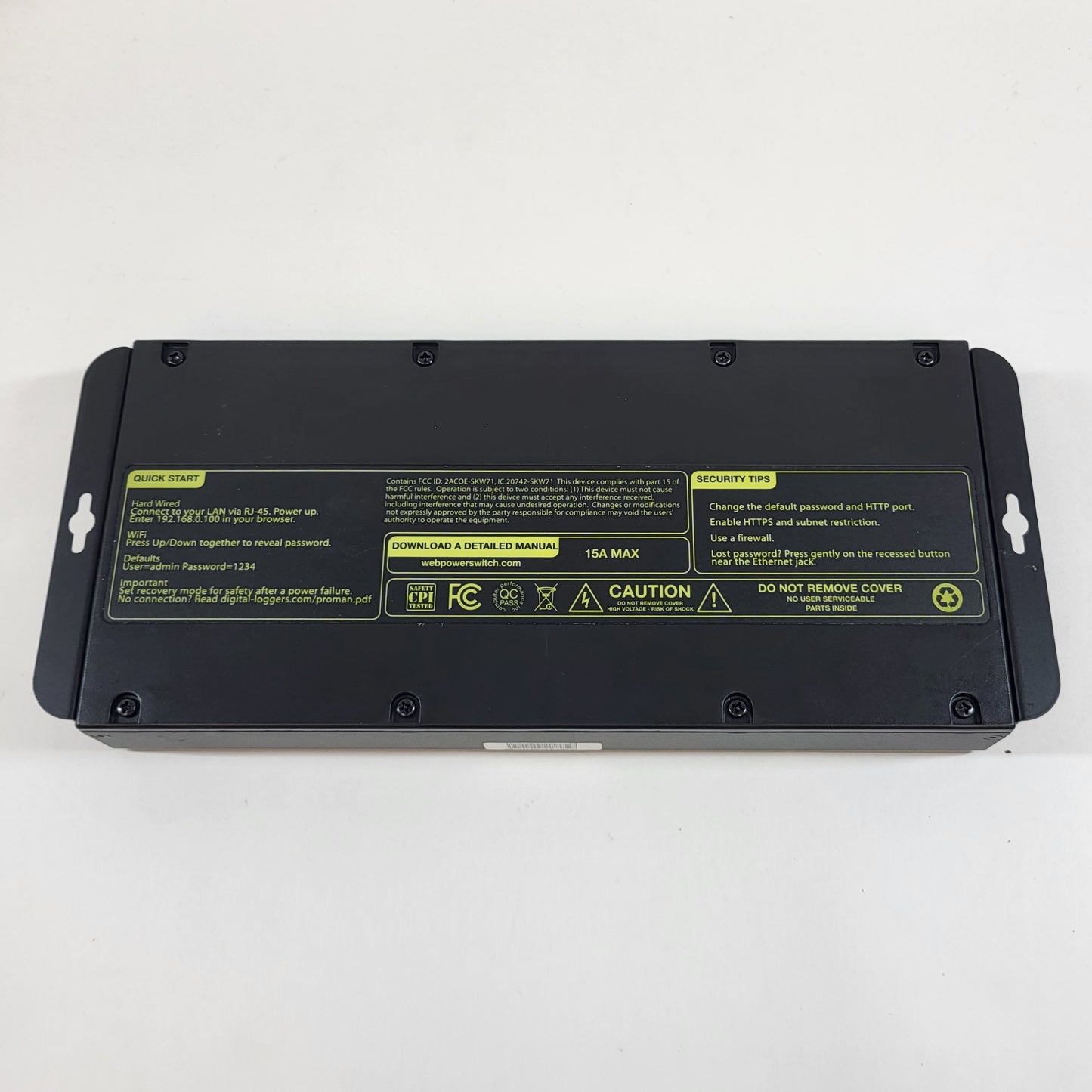 Digital Loggers Web Power Switch Pro Web Power Switch LPC92312005652 Open Box