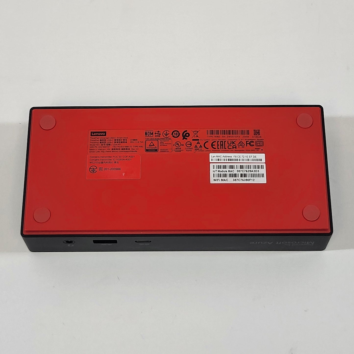 Lenovo Thinkpad 40AY0090US  Universal USB-C Smart Dock LDA-KP