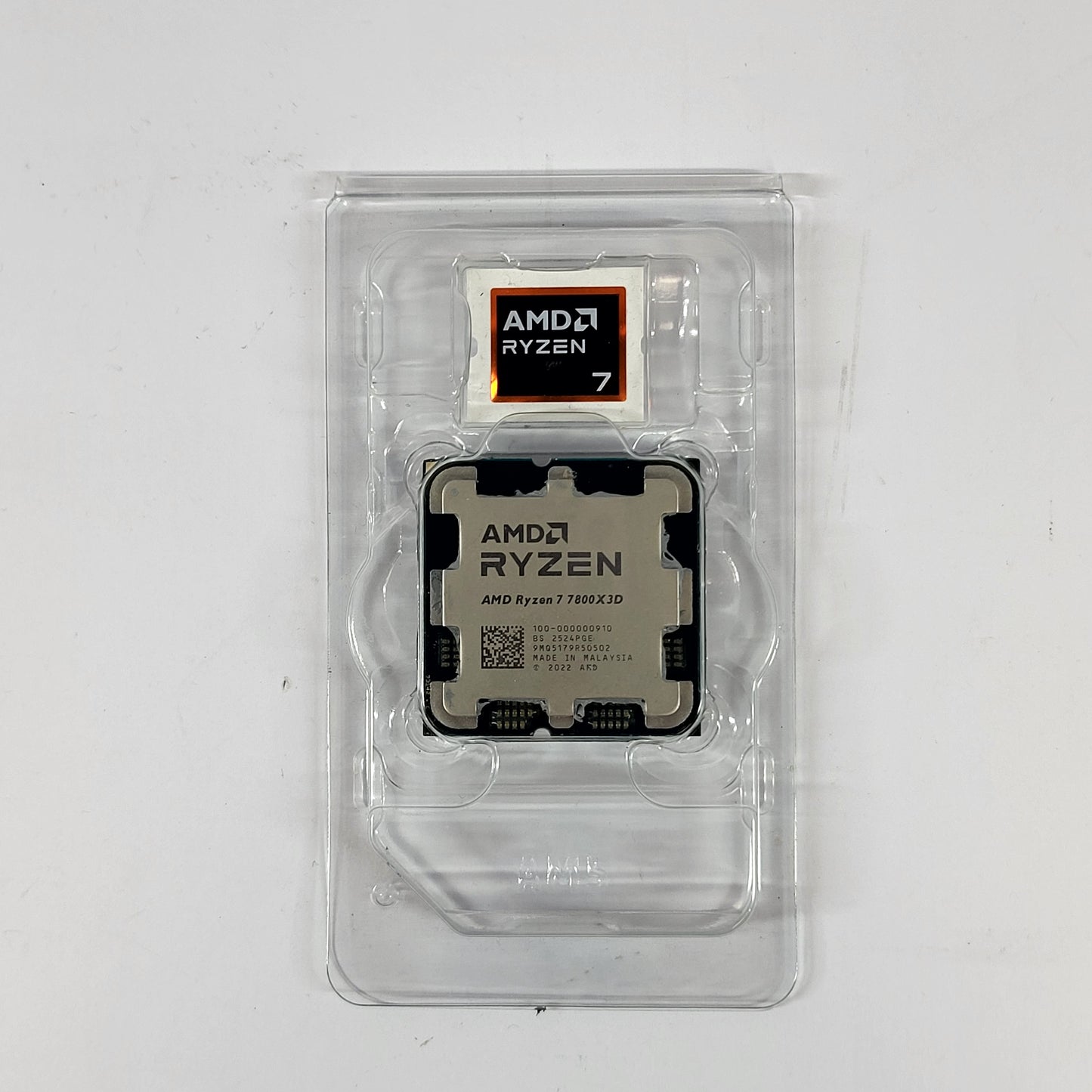 AMD Ryzen 7 7800X3D 4.20GHz 8 Core 100-000000910 16 Thread AM5 No Box and Cooler