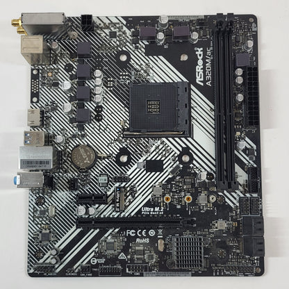 ASRock A320M/ac AM4 mATX AMD DDR4 Motherboard