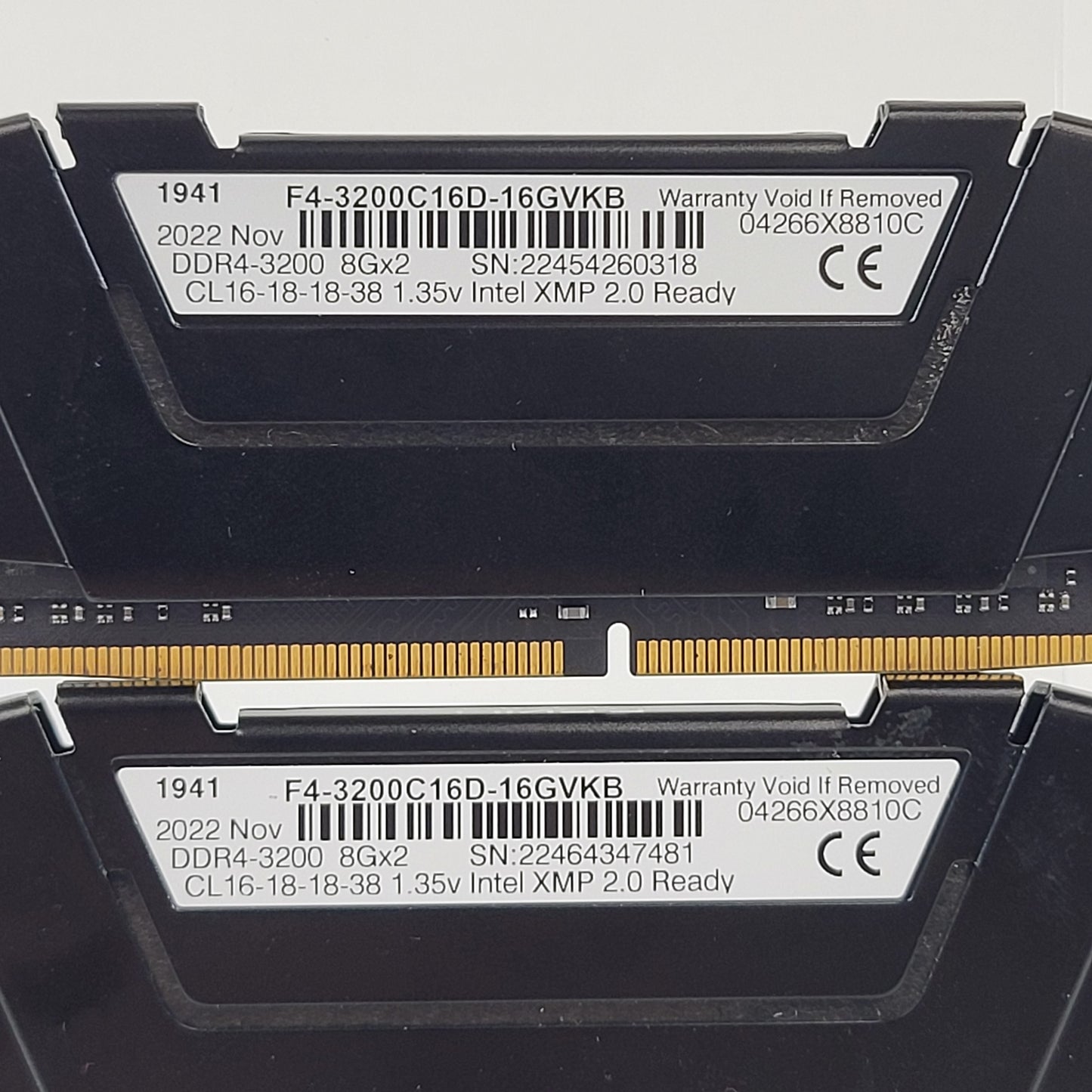 G.Skill Ripjaws V 16GB (2x8GB) RAM DDR4 2400MHz CL16181838