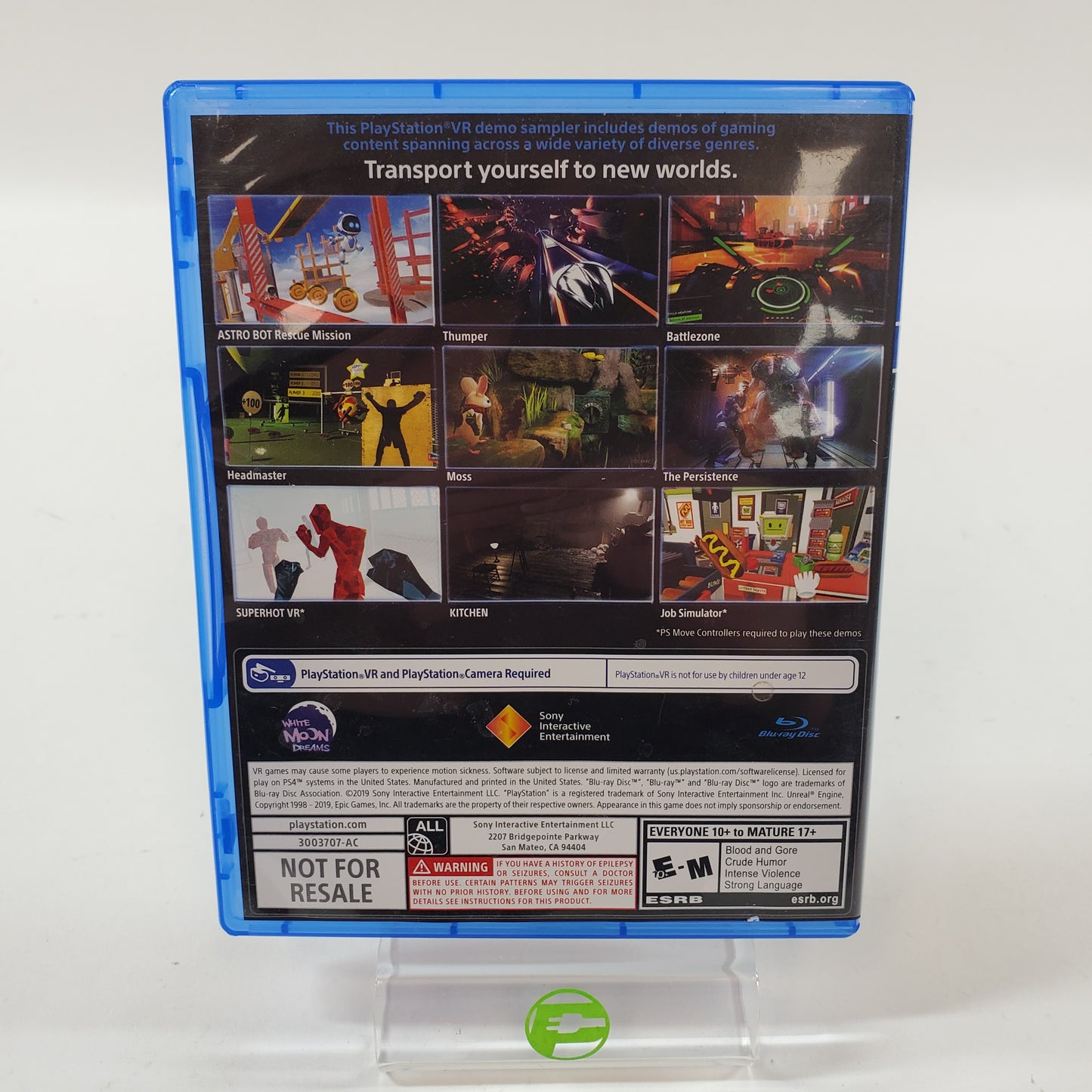 Playstation VR Demo Disc 3 (PlayStation 4 PS4, 2019)