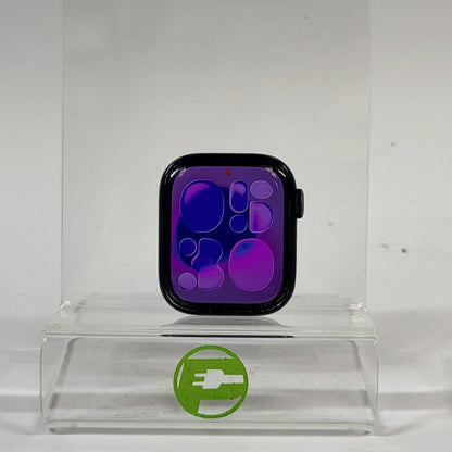 GPS Only Apple Watch Series 7 41MM Black Aluminum A2473 Face Only