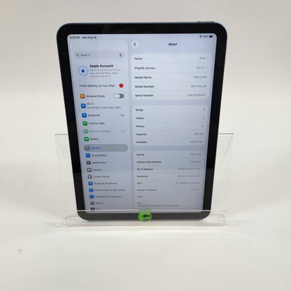 Factory Unlocked Apple iPad 11" (A16) 128GB Blue MD7G4LL/A