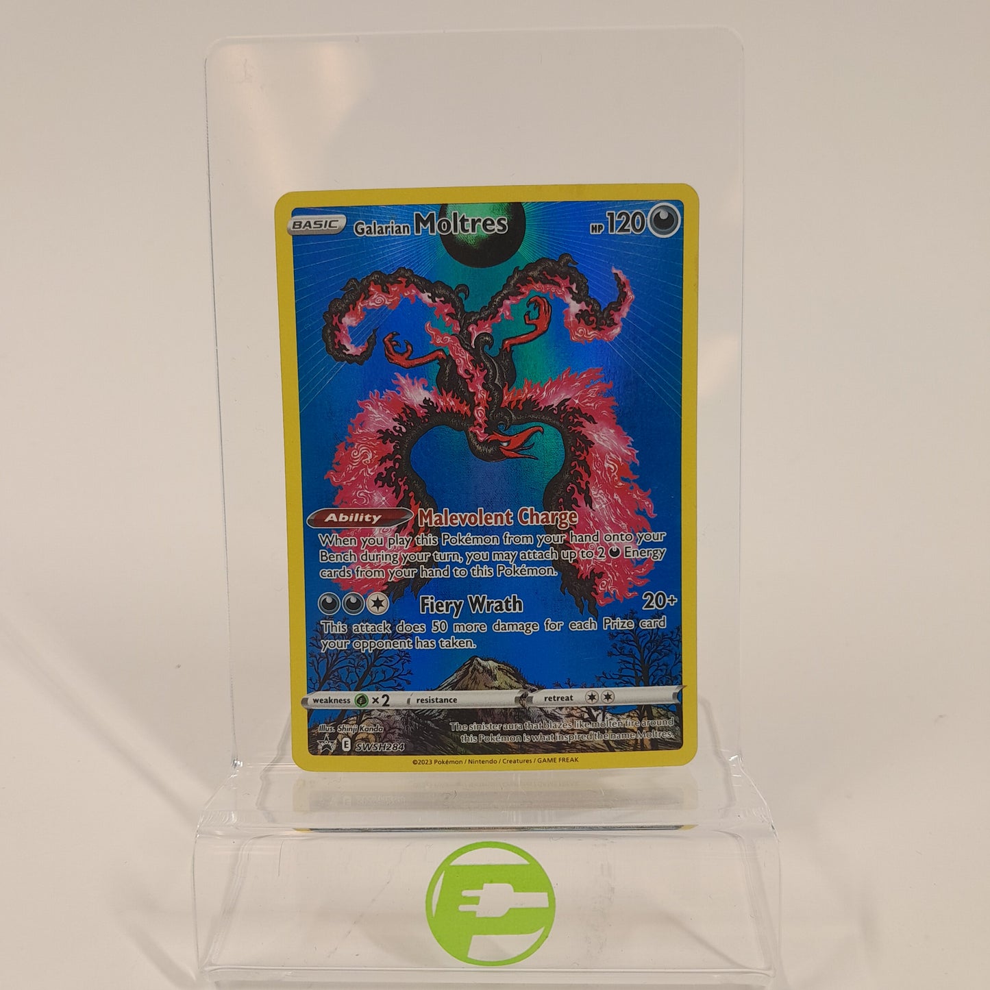 Pokémon TCG Sword & Shield Galarian Moltres swsh284 Holo English