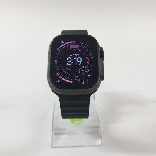 Unlocked Apple Watch Ultra 2 49MM Black Titanium Black Ocean Band MX4Q3LW/A