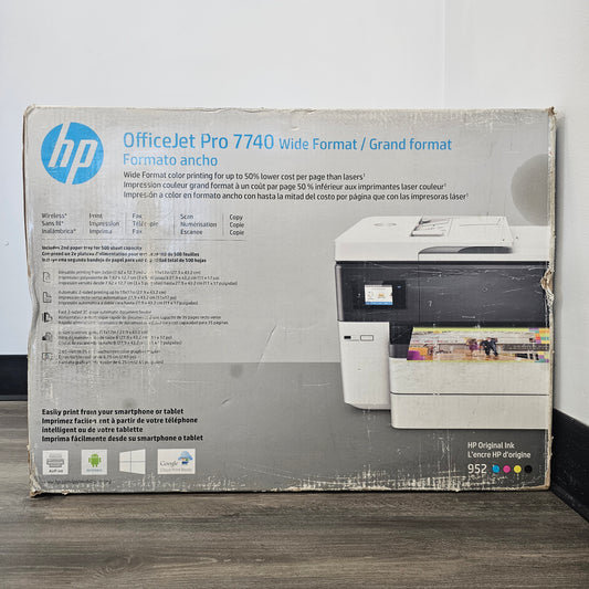 New HP OfficeJet Pro 7740 Wide Format All-In-One Printer G5J38-00080
