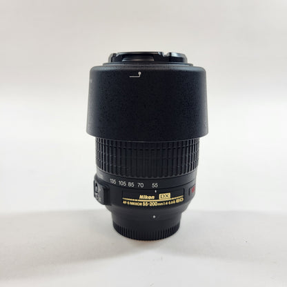 Nikon AF-S NIKKOR 55-200mm f/4-5.6 G ED Auto & Manual Lens AF-S