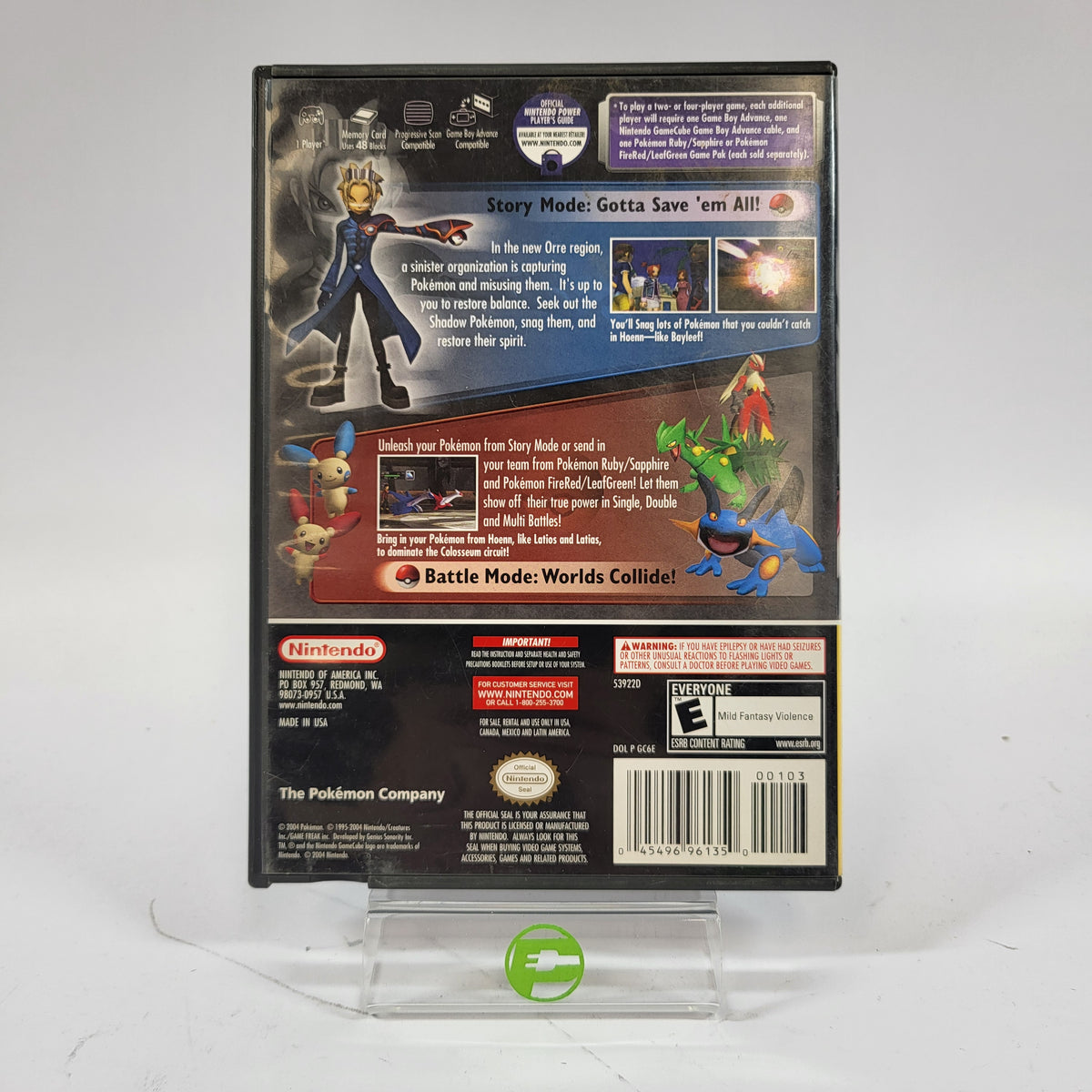 Pokemon Colosseum (Nintendo GameCube, 2004)