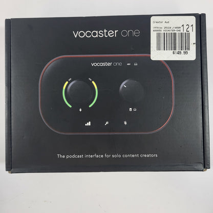 Focusrite vocaster one Audio Interface MOAC0001