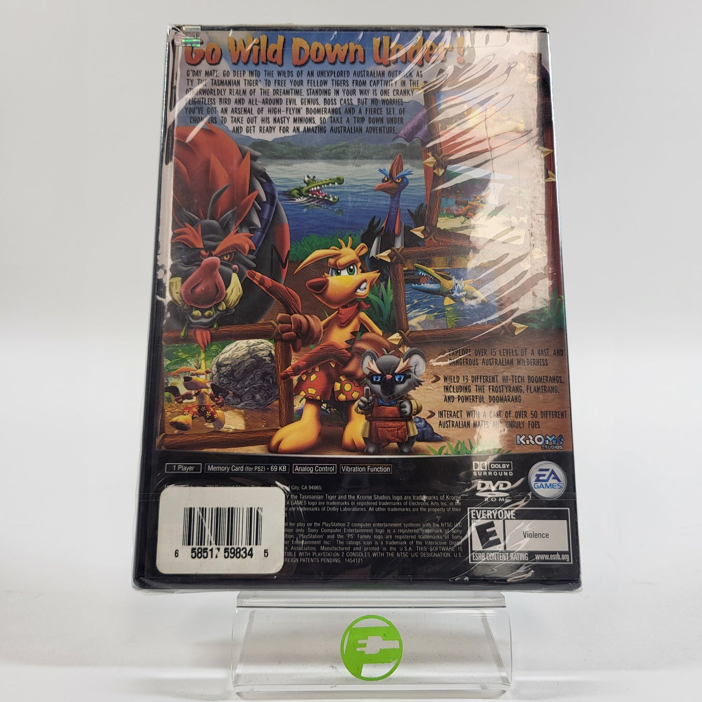 New Ty the Tasmanian Tiger (Sony PlayStation 2 PS2, 2002)