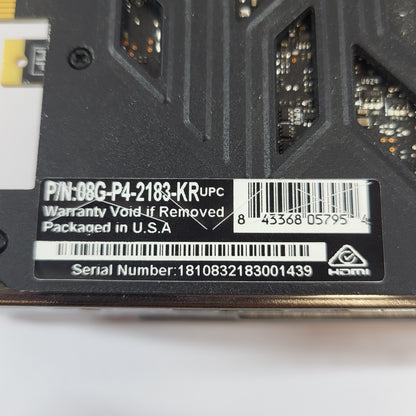 EVGA GeForce RTX 2080 Dual Fan OC 8GB GDDR6 Graphics Card 08G-P4-2183-KR