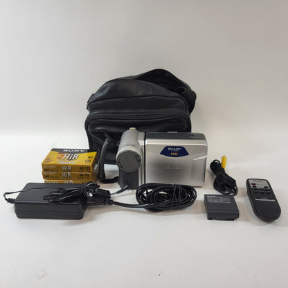 Sharp Viewcam Cassette Video Camcorder VL-AH151 HI-8