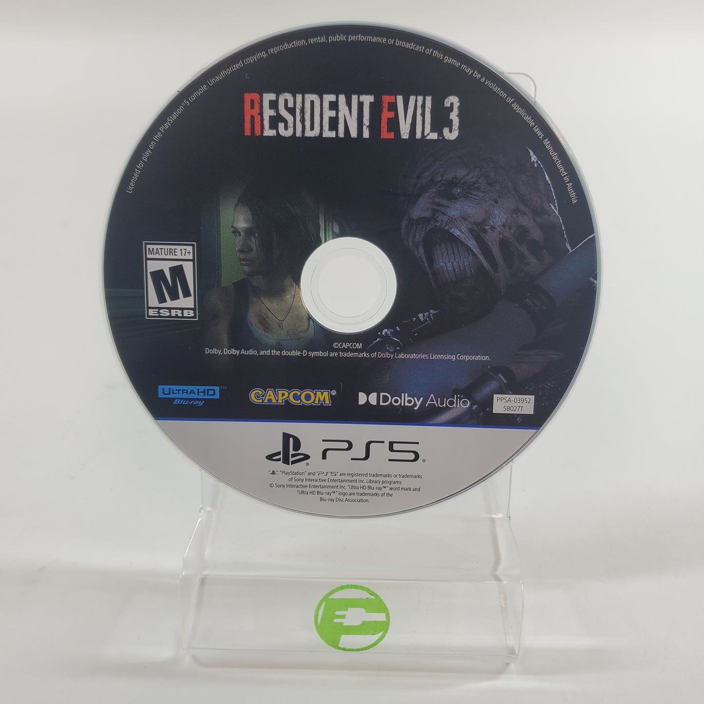 Resident Evil 3 (Sony PlayStation 5 PS5, 2025) Disc Only
