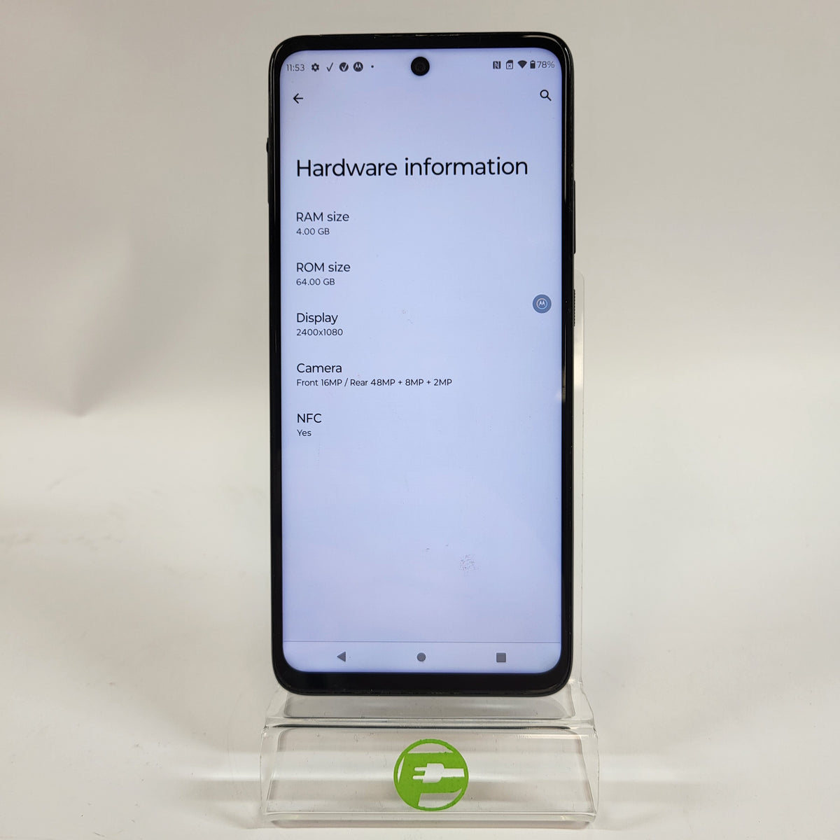 Verizon Motorola One 5G UW ACE 64GB 12 Black XT2113-1