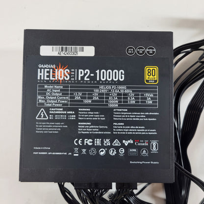 GAMDIAS Helios Gold P2-1000G 80 Plus Gold 1000W Fully Modular Power Supply